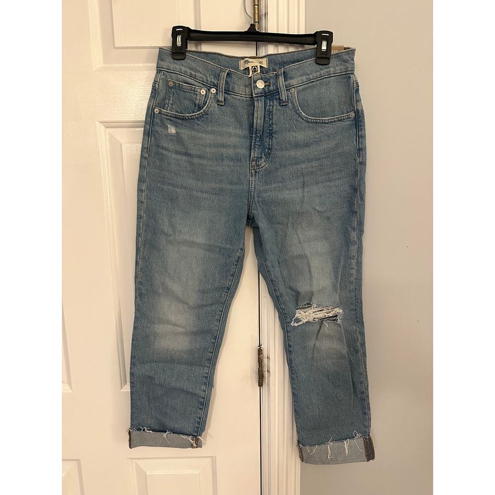 NWT Madewell The Perfect Vintage Jean 28P Distressed Medium Wash NE025 Petite